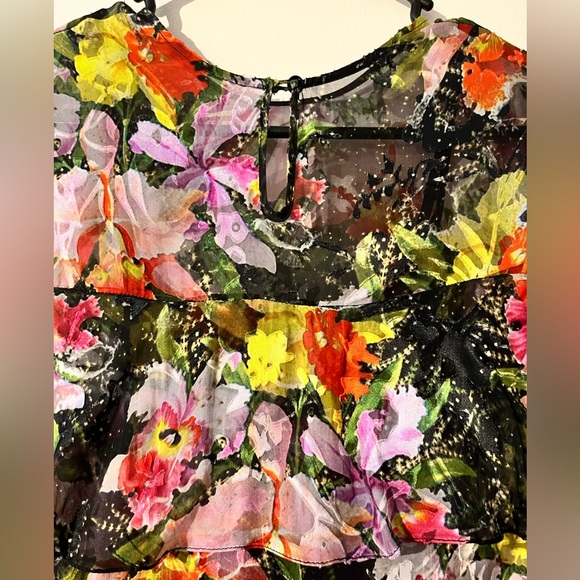 Preen by Thornton Bregazzi Women’s Floral Burnout Midi Sheath Dress, Size Small - Picture 7 of 16